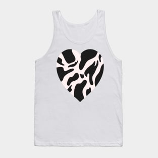 Cow Pattern Heart Tank Top